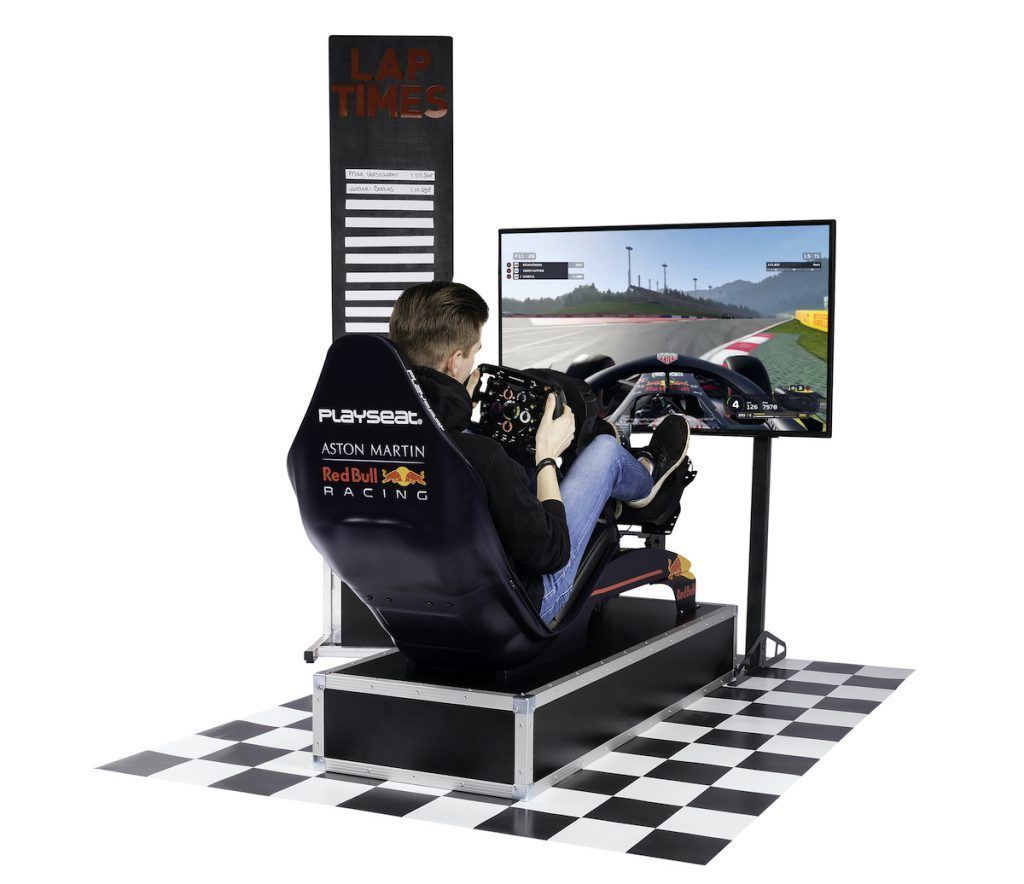 F1 Race Simulator Red Bull Met Mat En Bord