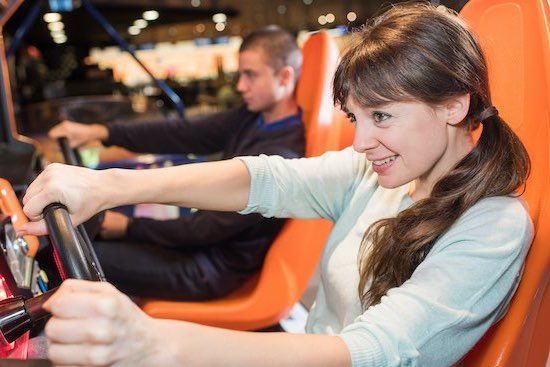 F1 Race Stuur Vrouw