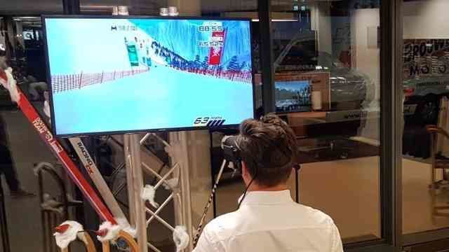 Vr Ski Simulator Alpine Ski Vr Met Thema Aankleding