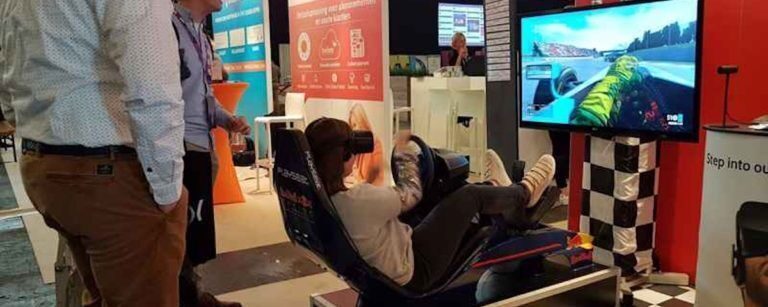 Virtual Reality Formule1 Race Simulator Case Beurs 768x307