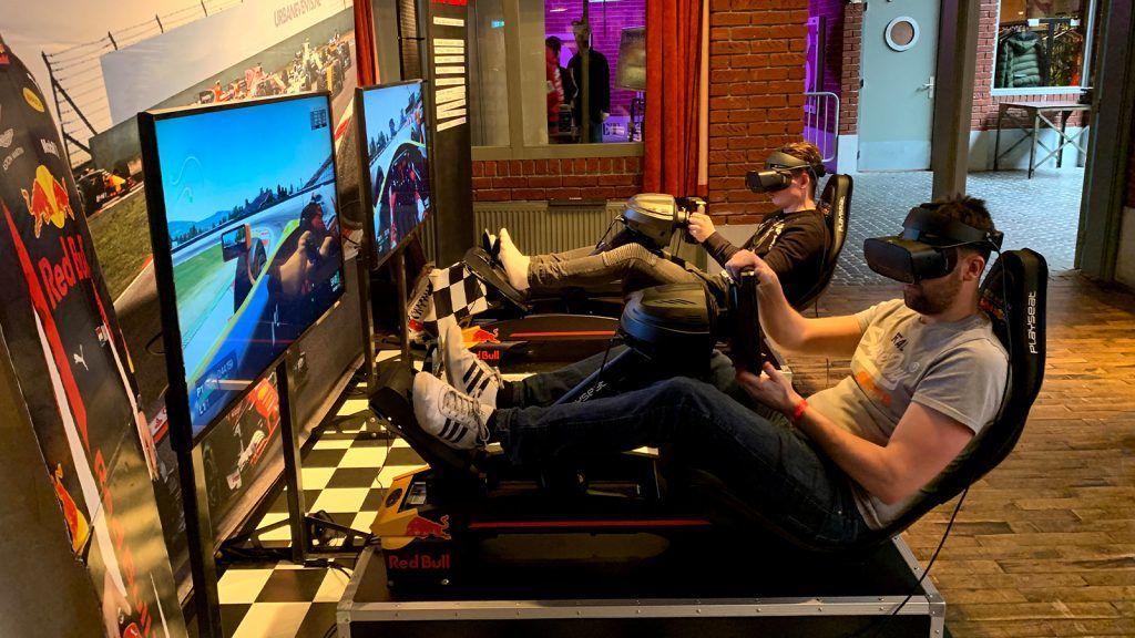 2 X Vr Race Simulator Achterwand Assetto Corsa Jongeren