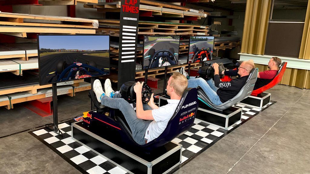 3x Race Simulator Red Bull Mercedes Ferarri