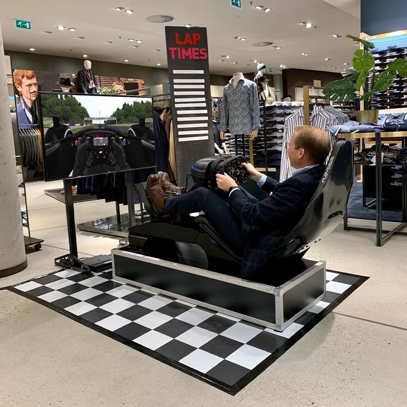 Race Simulator Kleding Winkel Blijdesteijn Tiel Zwarte Seat