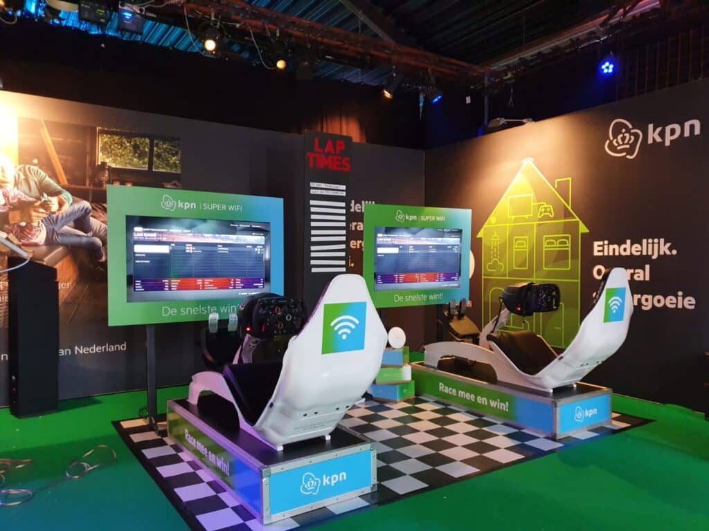 F1 simulator huren met branding