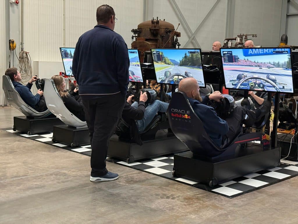 Kerst event Racen in Race simulator 8x