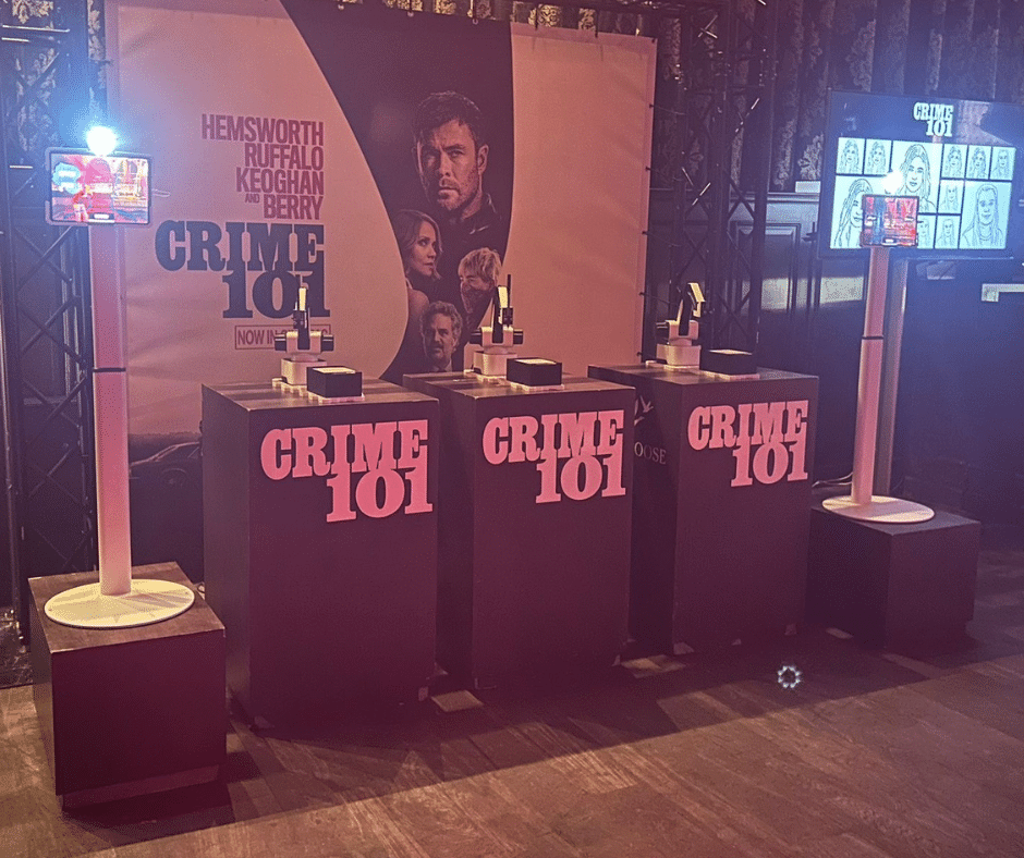 Crime 101 - Brand activatie met AI SelfieSketch